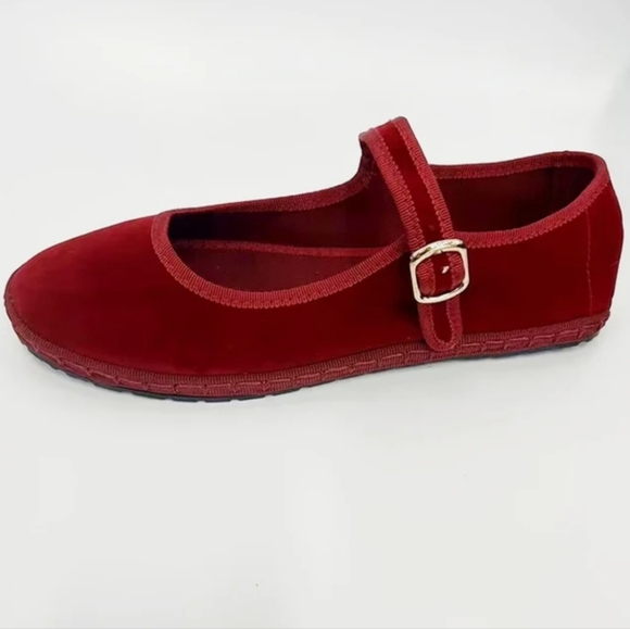 Nwt Velvet Mary Jane Ballet Flats - Picture 2 of 7